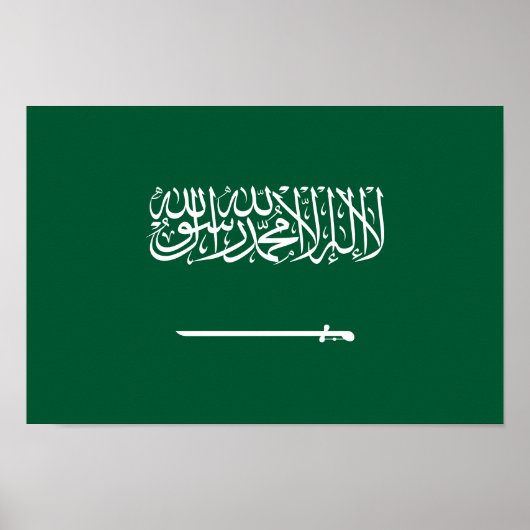 Flagge Saudi-Arabiens Poster (Vorne)