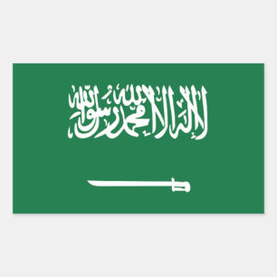 Flagge Saudi-Arabiens Rechteckiger Aufkleber
