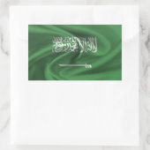 Flagge Saudi-Arabiens Rechteckiger Aufkleber (Tasche)