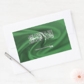 Flagge Saudi-Arabiens Rechteckiger Aufkleber (Umschlag)
