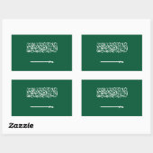 Flagge Saudi-Arabiens Rechteckiger Aufkleber (Blatt)