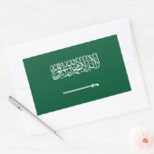Flagge Saudi-Arabiens Rechteckiger Aufkleber (Umschlag)