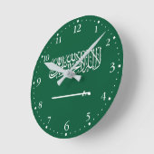 Flagge Saudi-Arabiens Runde Wanduhr (Winkel)