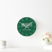 Flagge Saudi-Arabiens Runde Wanduhr (Zuhause)