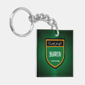 Flagge Saudi-Arabiens Schlüsselanhänger (Vorderseite links)