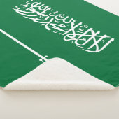 Flagge Saudi-Arabiens Sherpadecke (3/4)