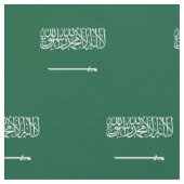 Flagge Saudi-Arabiens Stoff (Nahaufnahme)