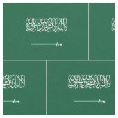 Flagge Saudi-Arabiens Stoff (Nahaufnahme)