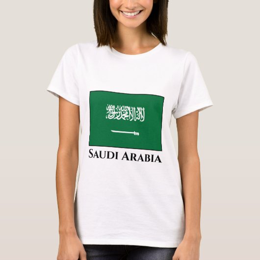 Flagge Saudi-Arabiens T-Shirt (Vorderseite)