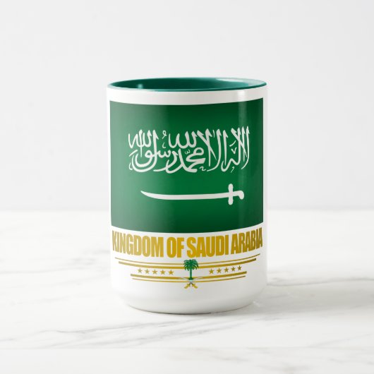 Flagge Saudi-Arabiens Tasse (Zentrum)