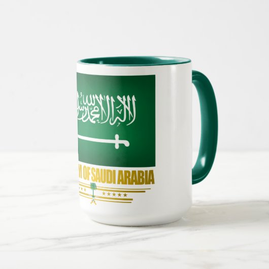Flagge Saudi-Arabiens Tasse (VorderseiteRechts)