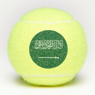 Flagge Saudi-Arabiens Tennisbälle