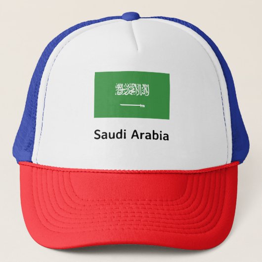 Flagge Saudi-Arabiens Truckerkappe (Vorderseite)
