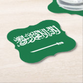 Flagge Saudi-Arabiens Untersetzer (angewinkelt)