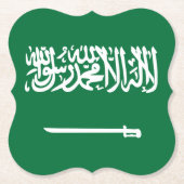 Flagge Saudi-Arabiens Untersetzer (Vorderseite)