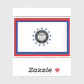 Flagge Savannah, Georgien Aufkleber (Blatt)