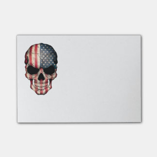 Flagge-Schädel Post-it Klebezettel