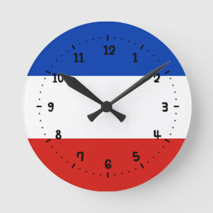 Flagge Schleswig-Holstein Quadratische Wanduhr