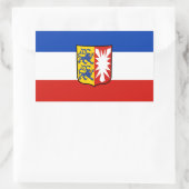 Flagge Schleswig-Holstein Rechteckheber Rechteckiger Aufkleber (Tasche)