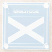 Flagge Schottland Glasuntersetzer (Rückseite)