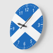Flagge Schottland Große Wanduhr (Winkel)