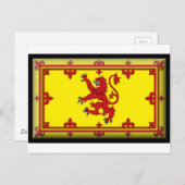 Flagge Schottland Postkarte (Vorne/Hinten)