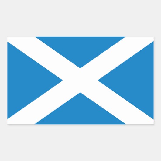 Flagge Schottland Rechteckiger Aufkleber (Vorderseite)