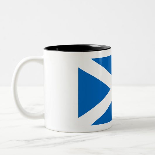 Flagge Schottland Zweifarbige Tasse (Links)