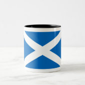 Flagge Schottland Zweifarbige Tasse (Mittel)