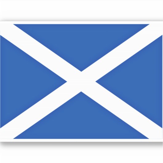 Flagge Schottlands Aufkleber (Vorderseite)