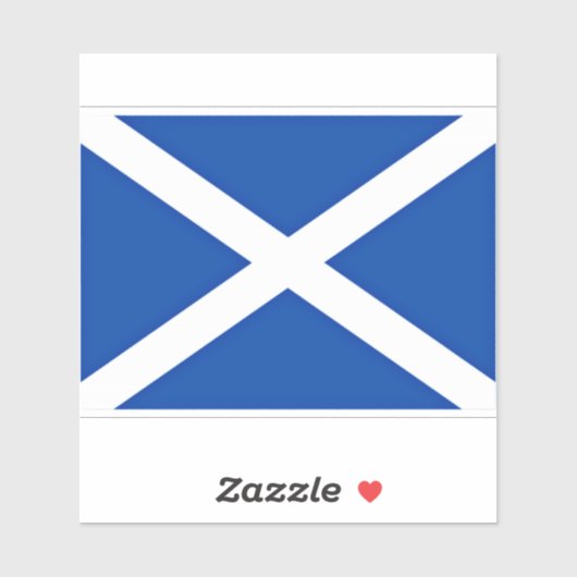 Flagge Schottlands Aufkleber (Blatt)