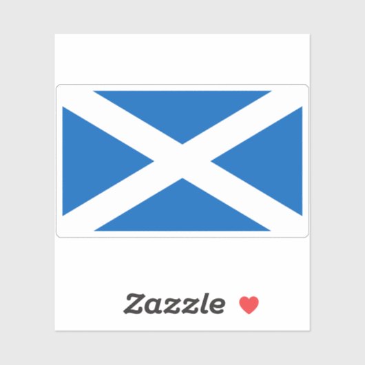 Flagge Schottlands Aufkleber (Blatt)