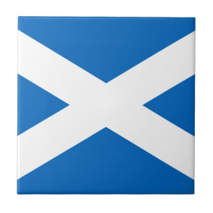 Flagge Schottlands - Bratach na h-Alba Fliese