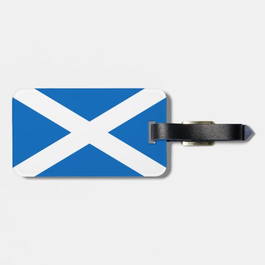 Flagge Schottlands - Bratach na h-Alba Gepäckanhänger (Rückseite horizontal)