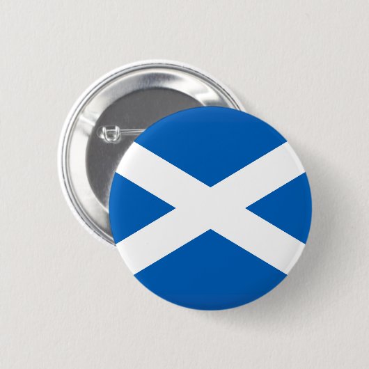 Flagge Schottlands Button (Vorne & Hinten)