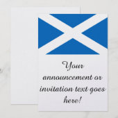 Flagge Schottlands Einladung (Vorne/Hinten)