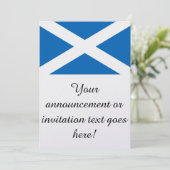 Flagge Schottlands Einladung (Stehend Vorderseite)