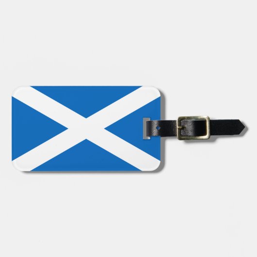 Flagge Schottlands Gepäckanhänger (Vorderseite horizontal)