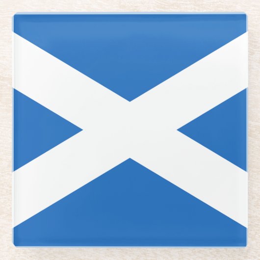 Flagge Schottlands Glasuntersetzer (Vorderseite)