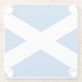 Flagge Schottlands Glasuntersetzer (Rückseite)