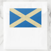 Flagge Schottlands Grungy Rechteckiger Aufkleber (Tasche)