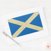 Flagge Schottlands Grungy Rechteckiger Aufkleber (Umschlag)