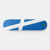 Flagge Schottlands mit Distel Skateboard (Horizontal)