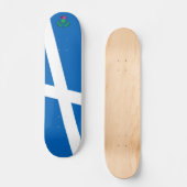 Flagge Schottlands mit Distel Skateboard (Vorderseite)