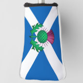 Flagge Schottlands mit Thistle Superated Golf He Headcover (Rotieren 90)