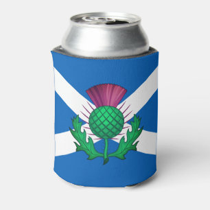 Flagge Schottlands mit Thistle überlagert Dosenkühler