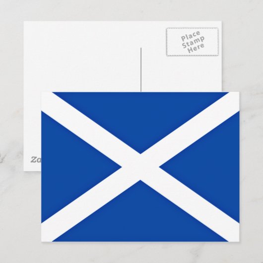 Flagge Schottlands Postkarte (Vorne/Hinten)