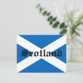 Flagge Schottlands Postkarte (Stehend Vorderseite)