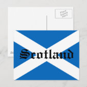 Flagge Schottlands Postkarte (Vorne/Hinten)