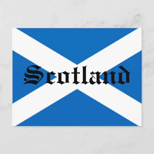 Flagge Schottlands Postkarte (Vorderseite)